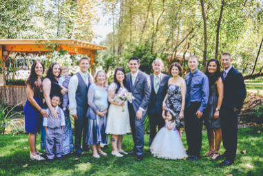 My entire family came out to help with the wedding! it was so wonderful having everyone in one place since everyone lives in different states.
